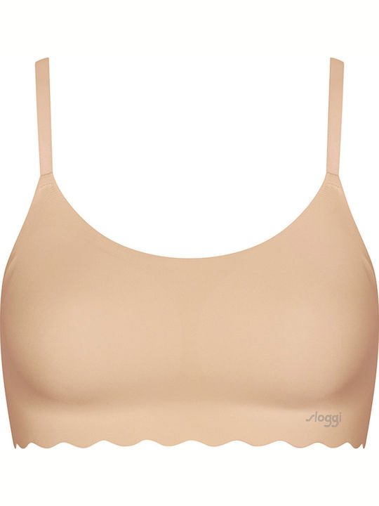 Zero Feel Wavy Women's Bra without Padding Beige