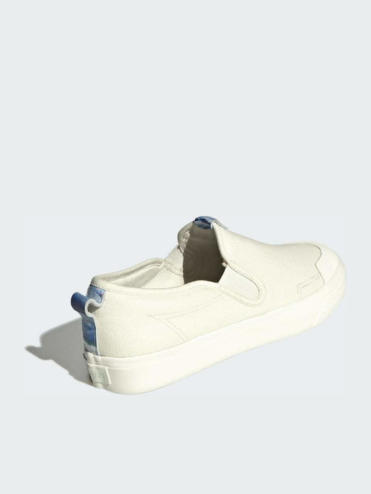 Adidas Nizza Stoff Damen Slip-Ons Off White/Clear Mint