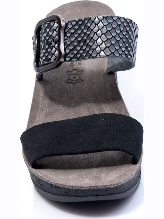 Artemis Anatomic Women's Leather Platform Shoes Black