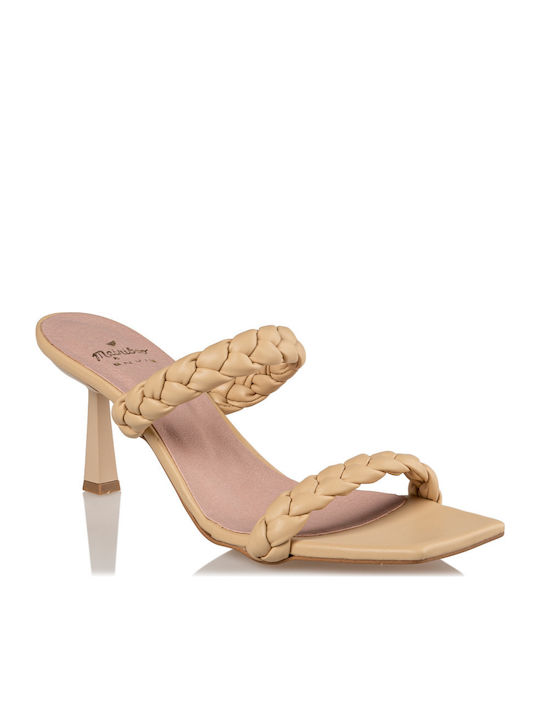 Mairiboo for Envie Eleganza Damen Sandalen mit Dünn hohem Absatz in Beige Farbe