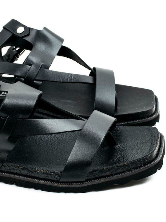 Rodas 007 Sandale Casual Damă de Piele Anatomici Negru