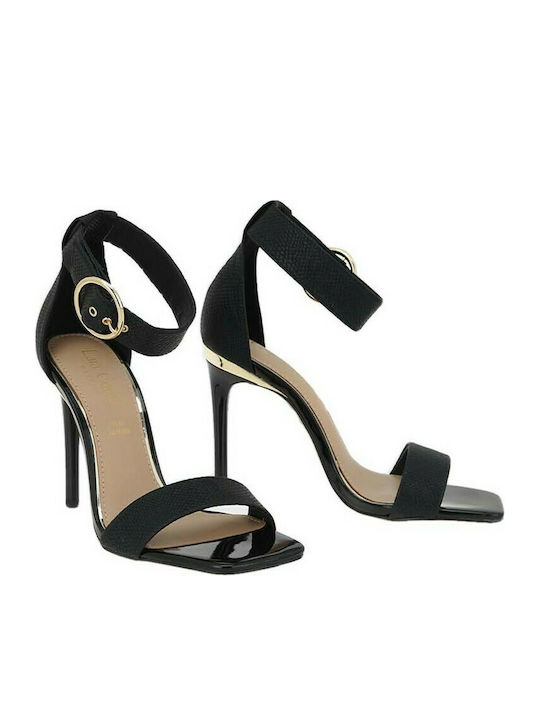 Exe Women's Sandals with Ankle Strap Black