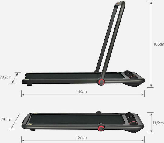 KingSmith K12 1hp Електрически Сгъваем Бягащ Пътек за Потребител до 100 кг