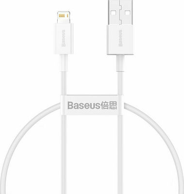 Baseus Superior Series USB-A la Cablu Lightning Alb 0.25m (CALYS-02)