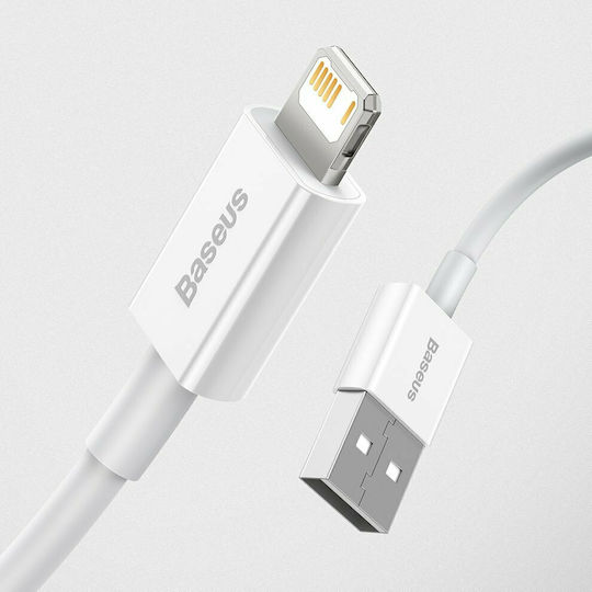 Baseus Superior Series USB-A to Lightning Cable White 2m (CALYS-C02)