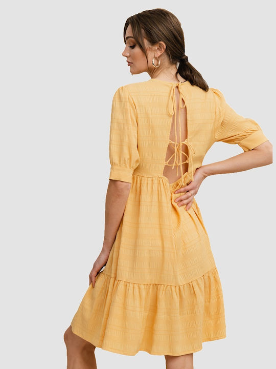 Rut & Circle Summer Mini Dress Yellow