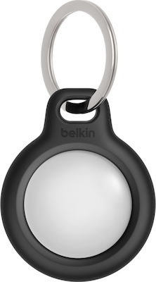 Belkin Secure Holder Keyring Schlüsselbund-Etui für AirTag Silikon in Schwarz Farbe