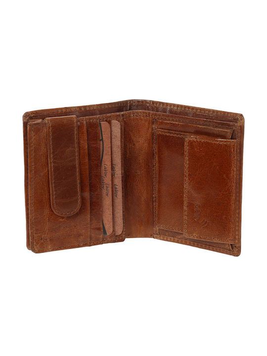 Lavor 1-3601 Men's Leather Wallet Tabac Brown