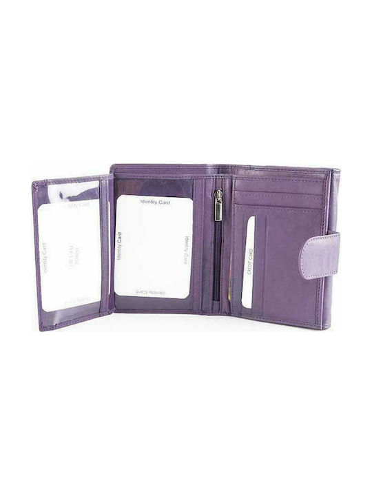 Fetiche Leather Small Leather Women's Wallet Purple