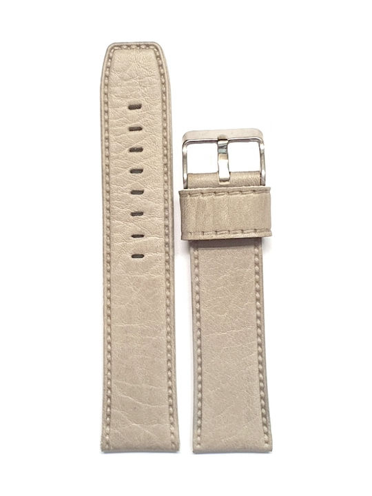 Tzevelion Leather Strap Beige 22mm