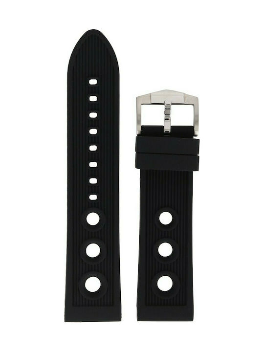 Rochet Albatros Rubber Strap Black 24mm