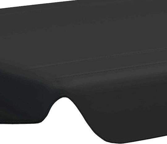 vidaXL Überdachung für Wiege Schwarz mit PVC-Beschichtung 1.46x2.10m