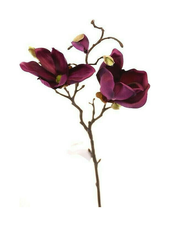 Supergreens Ramură Decorativă Artificială Μανόλια Purple 50cm 1buc