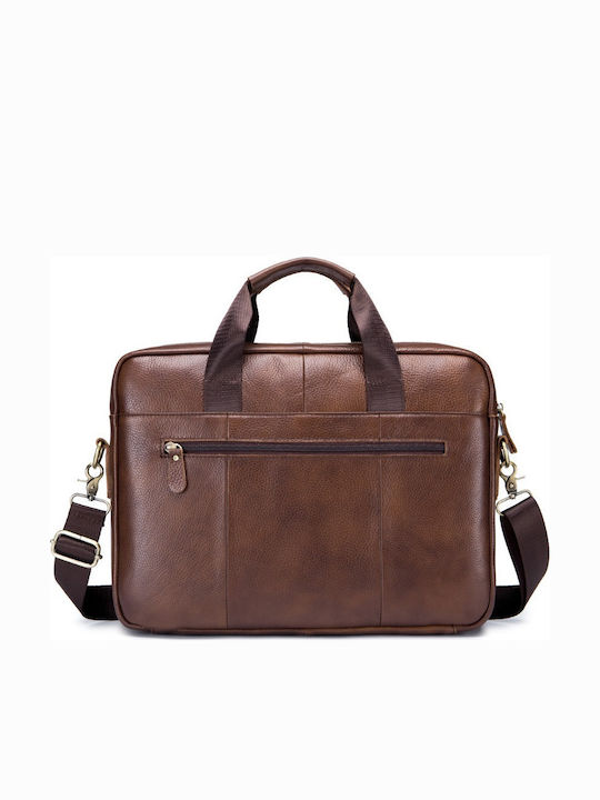 GWB-048 Leather Men's Briefcase Brown