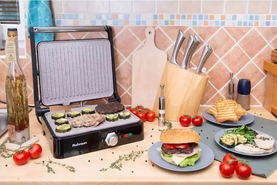 Rohnson Τοστιέρα Γκριλιέρα 2200W Μαύρη