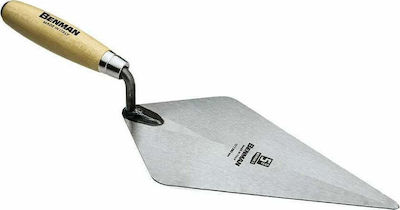 Benman Trowel Metallicό 280mm with Wooden Handle Press England 75249