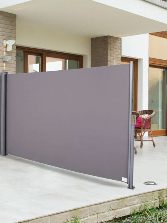 Outsunny Seitenrolloschatten Garten Gray 3x1.6m