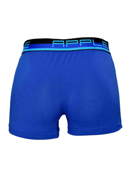 Apple Boxer Herren Boxershorts Blue / Blue 1Packung