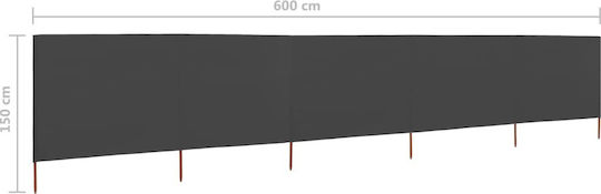 vidaXL Fabric Fence Panel 1.2x6m