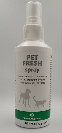 Tafarm Pet Fresh Spray Pump Dog Dental Gel against Bad Breath 125ml 1232006