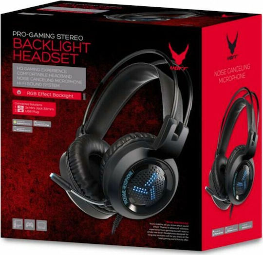 Omega VH8020 Over Ear Gaming Headset with Connection 2x3.5mm / USB