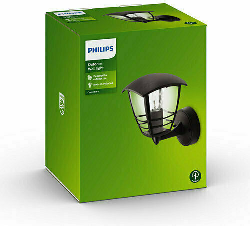 Philips Επιτοίχιο Εξωτερικό Φαναράκι E27 IP44