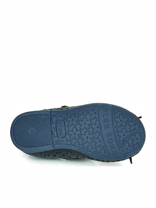 Kids Ballerinas Cary with Hoop & Loop Closure Blue