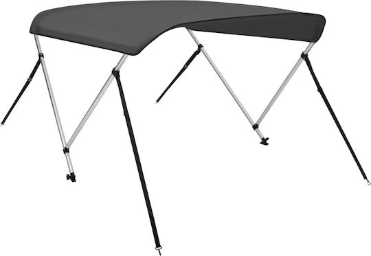 vidaXL Τέντα Σκάφους με 2 Αψίδες 150x120x110cm Ανθρακί
