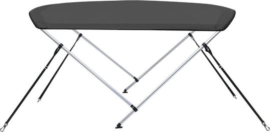 vidaXL Τέντα Σκάφους με 2 Αψίδες 180x130x110cm Μαύρο
