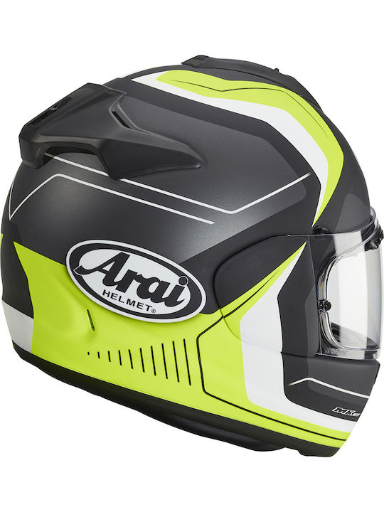 Arai Chaser-X Design Escape Full Face Helmet ECE 22.05 Yellow Fluor KR50314