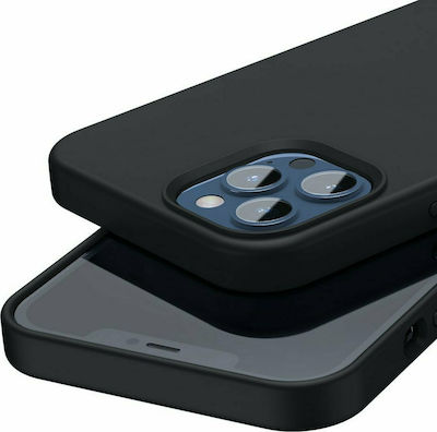 Baseus Liquid Silica Gel Magnetic Silicone Back Cover Black (iPhone 12 / 12 Pro)