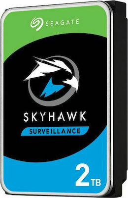 Seagate Skyhawk Surveillance 2TB HDD Σκληρός Δίσκος 3.5" SATA III 5900rpm με 256MB Cache για Καταγραφικό