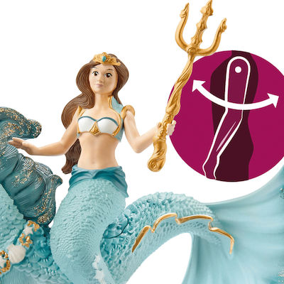 Schleich-S Miniatur-Spielzeug Mermaid Eyela On Underwater Horse für 5-12 Jahre