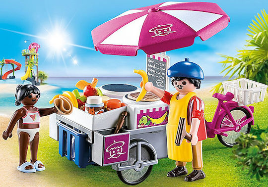 Playmobil Family Fun Crêpe Cart pentru 4-10 ani