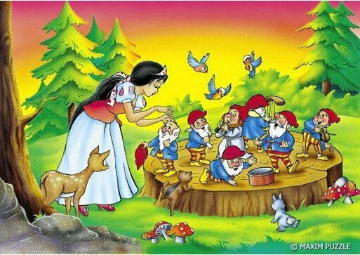 Kids Puzzle Snow White & The 7 Dwarfs 260pcs Anelixi
