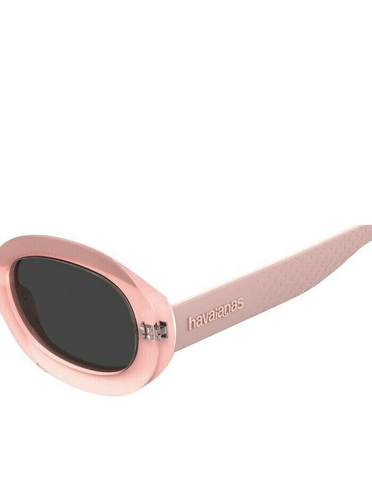 Havaianas Bonete Women's Sunglasses with Orange Plastic Frame and Black Lens