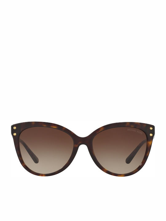 Michael Kors Jan Feminini Ochelari de soare cu Maro Cadru și Maro Degrade Polarized Oglindă Lentilă