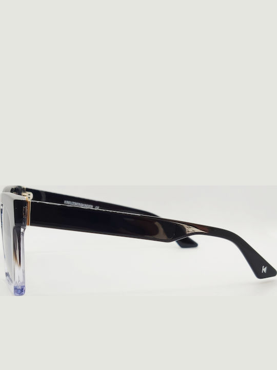 Kreuzbergkinder Gili Women's Sunglasses with Multicolour Plastic Frame and Gray Lens
