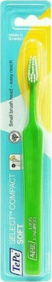 TePe Select Compact Manual Toothbrush Soft Green Open 1pcs