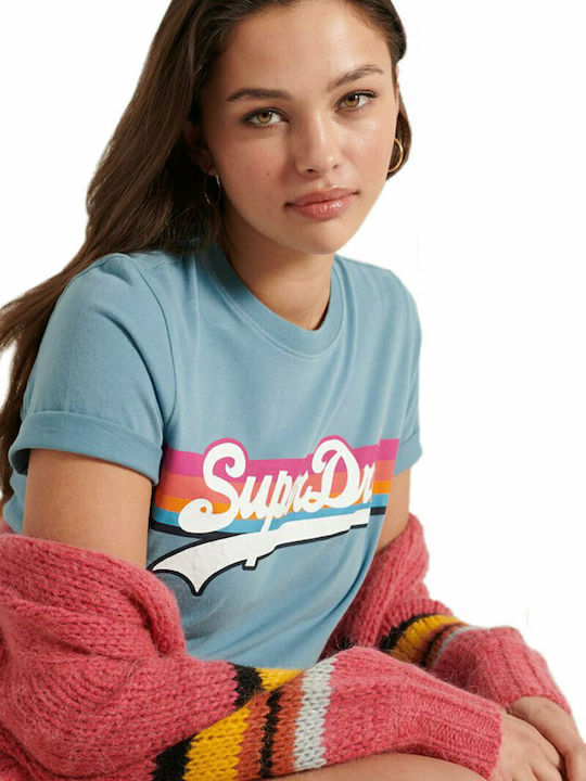 Superdry Femeie Tricou Albastru