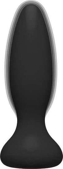 Doc Johnson Butt Plug Vibe Beginner Anal Plug with Wireless Functionality and Vibration Black 25.15cm