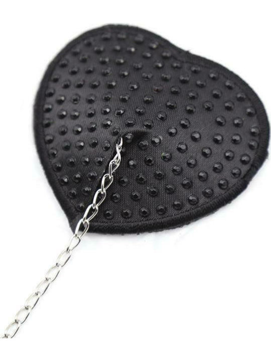 Fetish Addict Nipple Covers with Metal Chain Capace de sfârcuri Negre