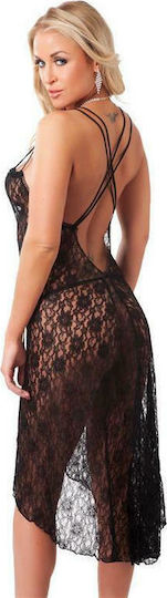 Rimba Amorable Nightdress & G-String Секси Комплект Бельо Черен 1009