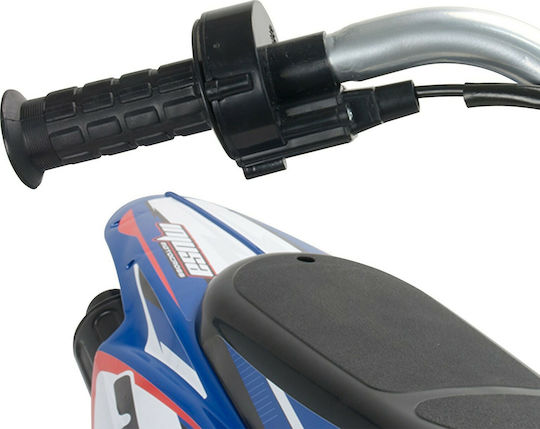 Motocicletă Pentru Copii Xtreme Fighter Electrică 24 Volt Albastră Pentru 4+ Ani