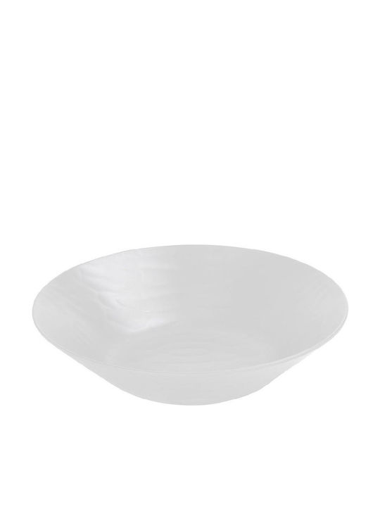 Espiel Wavy Салатна купа Меламин матово бяло 34x34x8см 1бр