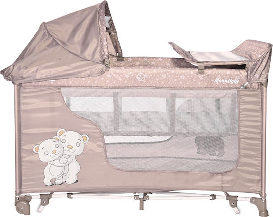 Lorelli Moonlight Rocker Playpen 2 Levels with Changing Table & Mattress String Hug 126x70cm