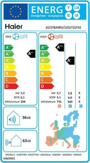 Haier Pearl Aparat De Aer Condiționat Inverter 12000 BTU A++/A+ Cu WiFi