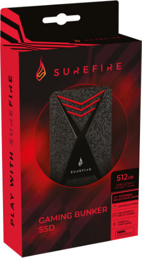 SureFire Surefire Bunker SSD USB 3.2 512GB Black