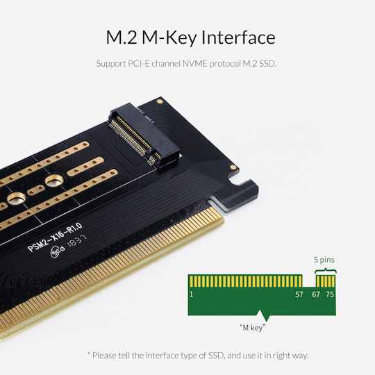 Orico Card de control PCIe cu port M.2