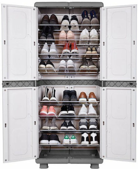 Hermes Plastic Shoe Rack 73x44x179 cm